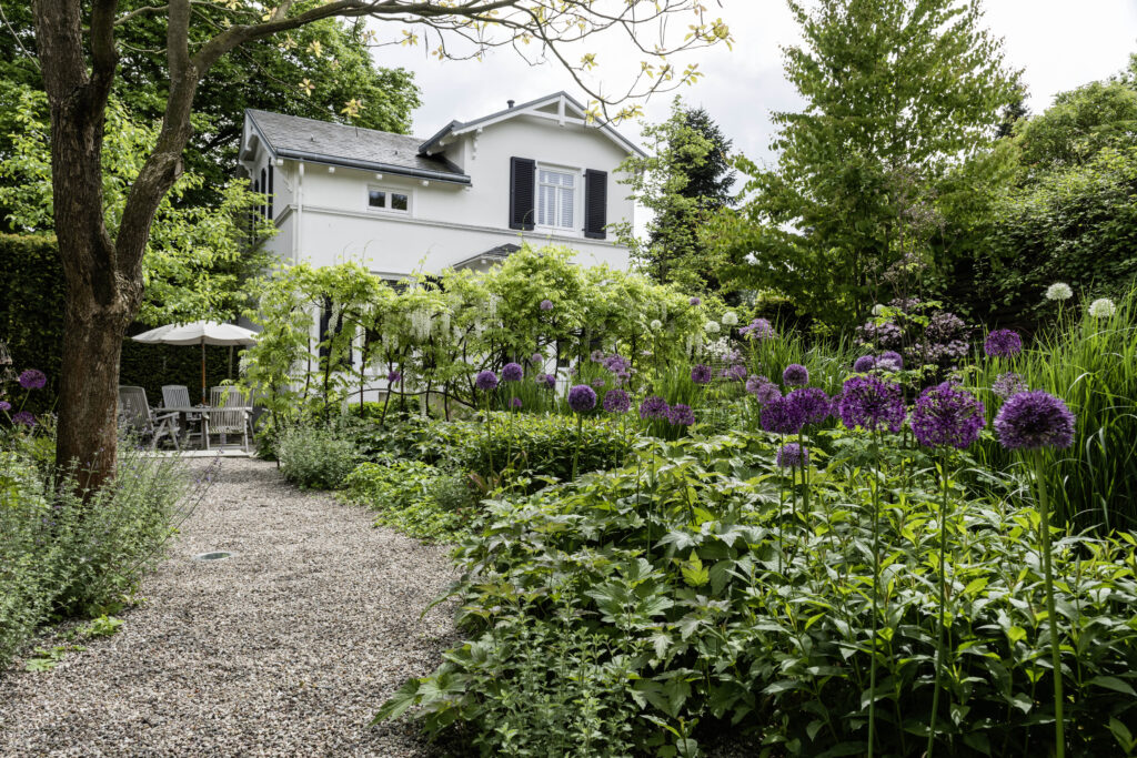 Stahlhalme Gartenraum Pflanzenzimmer Gärten des Jahres Wisteria Kiesweg